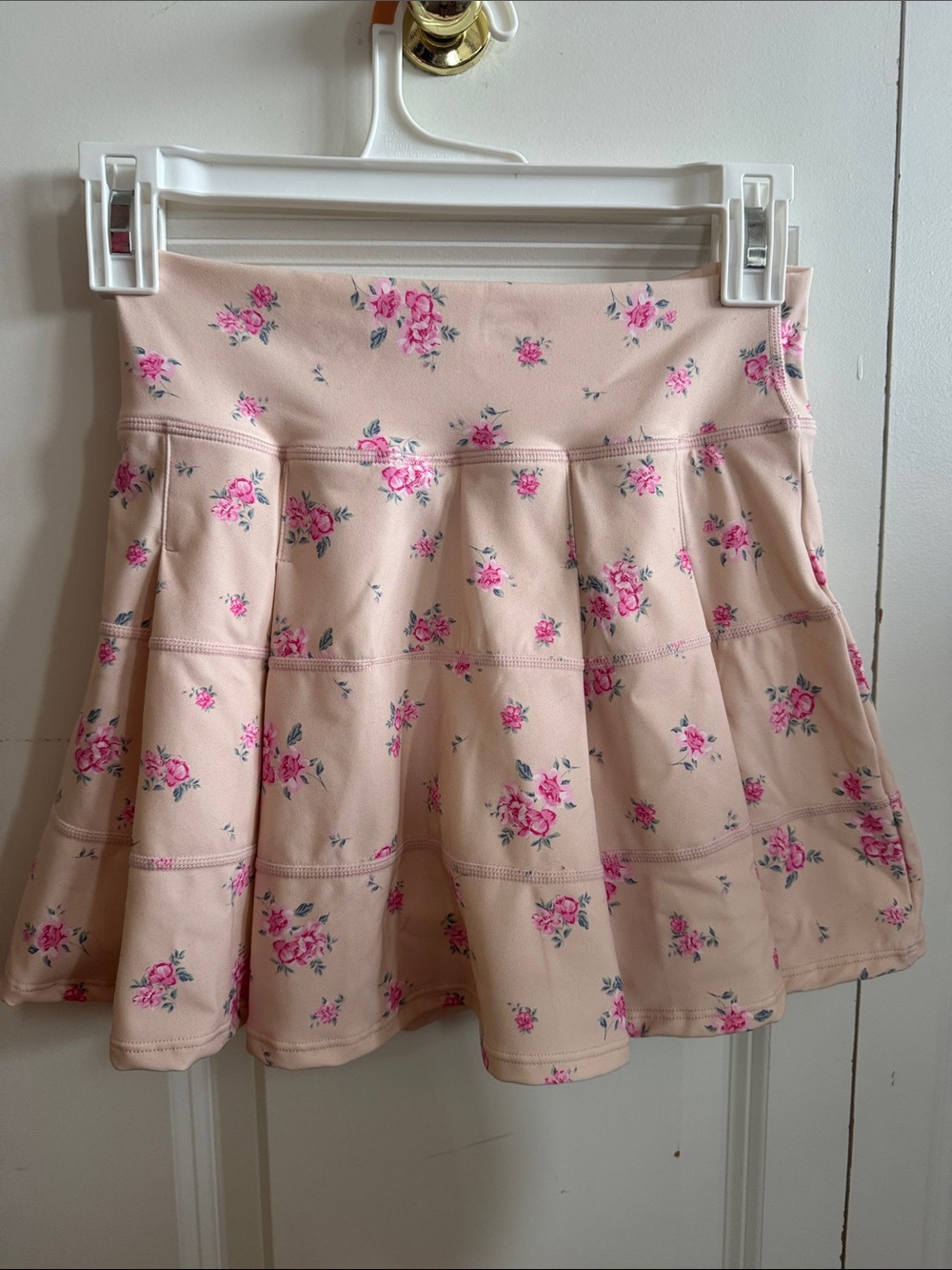 Altar'd State Blush Pink Floral Skater Skirt - Picture 3 of 4